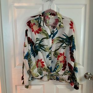 UMGEE FLORAL TWIST TOP SIZE M